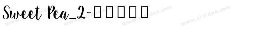 Sweet Pea_2字体转换